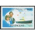 St. Vincent 1981 Royal Wedding $4 Multicoloured...