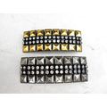 Gold or dark silver Metal and rhinestone crysta...