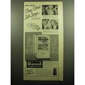 1949 Servel Refrigerator Ad - Only Servel Stays...