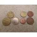 France - 7 different - euro cent coins - dated ...