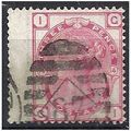 1874 SG144 3d Rose Plate 14 Good Used Wing Marg...