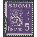 Mi 308: 6 Mk. green Definitive Stamp: Arms of F...
