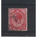 SouthAfrica.SG4b 1d Scarlet (shades).Fine Used....