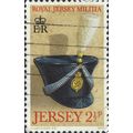 JERSEY, Royal Jersey Militia Headwear, brown 19...