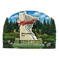 Minnesota State Welcome Sign Artwood Fridge Magnet