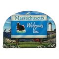Massachusetts State Welcome Sign Artwood Fridge...
