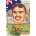 John Eales Australia 1999 Rugby Team Rare Artis...