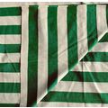 Kelly Green & Light Green Striped Cotton Knit 1...