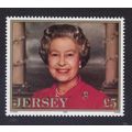 JERSEY SG738 1996 £5 70th Birthday of Queen Eli...