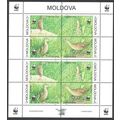 Moldova Birds WWF Corncrake Sheetlet of 2 sets ...