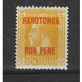 COOK ISLANDS 1919 GV RAROTONGA APA PENE OVERPRI...