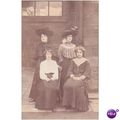 postcard chorley lancashire 4 girls edwardian