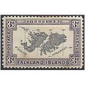 Falkland Islands 1933 SG131 3d Black & Violet M...