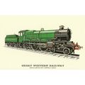 Railway Postcard GWR 4073 Caerphilly Castle Gre...