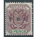 Transvaal 1900 SG230 3d Purple & Green VRI Moun...