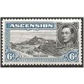 Ascension 1944 SG43b 6d Black & Blue Perf 13 Mo...