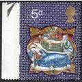 1970 Christmas. 5d Value. Mary, Joseph & Christ...