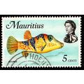 Mauritius 1969 Marine Life 5cents Used Stamp QE...