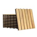 10 Pieces 12 x 12 Inch Acacia Wood Interlocking...