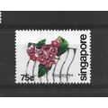 Singapore.SG395 75c Bougainvillea.Fine Used.Jul25