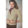 Crochet Sweater Pattern Lacy Blouse