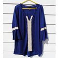 Womens Karen Brooks 2x Top Blue Lace Accent 48 ...