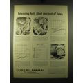 1947 Union Oil Company Ad - Interesting facts about your cost of living