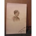 A YOUNG LADY antique photograph postcard by Fra...