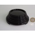 Art Deco Black Glass Plinth / Base / Stand.
