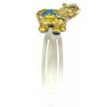 Elephant Bookmark Metal Brown & Blue Detail 11 ...