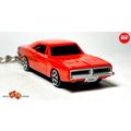KEYCHAIN ORANGE 1969 DODGE CHARGER RT CUSTOM Lt...
