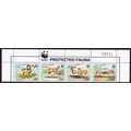 Afghanistan WWF Urial Top Strip of 4v WWF Logo ...