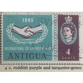 Antigua 1965 ICY Emblem 4c Reddish Purple & Tur...