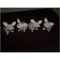 4 Pig Napkin Rings