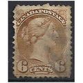 Canada 1876 SG86 6c Yellowish-Brown Good/Fine U...