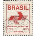 BRAZIL, ECT Postal logo, series B, tax percue, ...