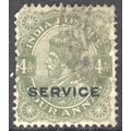 India 1912 - SG O132 - KGV 4a olive (SERVICE) -...