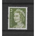 Australia.SG383 2c Queen Elizabeth II (Olive-Gr...