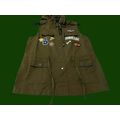 Romeo and Juliet Patched Hooded Army Vest