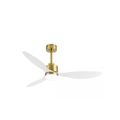 Sawyer 52" Integrated LED Indoor Gold White-Bla...