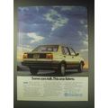 1989 Volkswagen Jetta Ad - Some cars talk