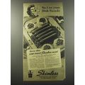 1944 Visking Corporation Skinless Frankfurters and Wieners Ad - No. 1