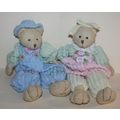 Creative Design Shelf Sitting Boy and Girl Bears