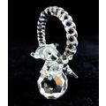 Crystal Glass Miniature Ornament Dolphin