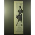 1960 Bonwit Teller Adele Martin Dress Ad - Miss Bonwit's Aside-Line Wool