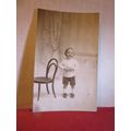 A YOUNG LAD, antique portrait photograph postca...