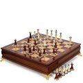 Luxury Metal + Solid Wood Chess Set – 40x40cm F...