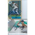 KEN GRIFFEY JR & KYLE SEAGER JERSEY AUTO 2017 S...