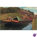 GB Postcard 1994 - Narrow boats leaving Marswor...