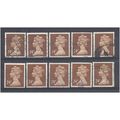 BULK STOCK.24p Chestnut x 10.Type Unchecked.Fin...